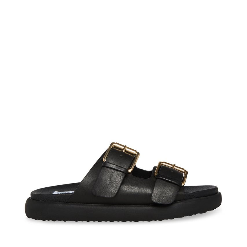 Sandalias de Diapositivas Steve Madden Nevara Mujer Negras | ES LF9304